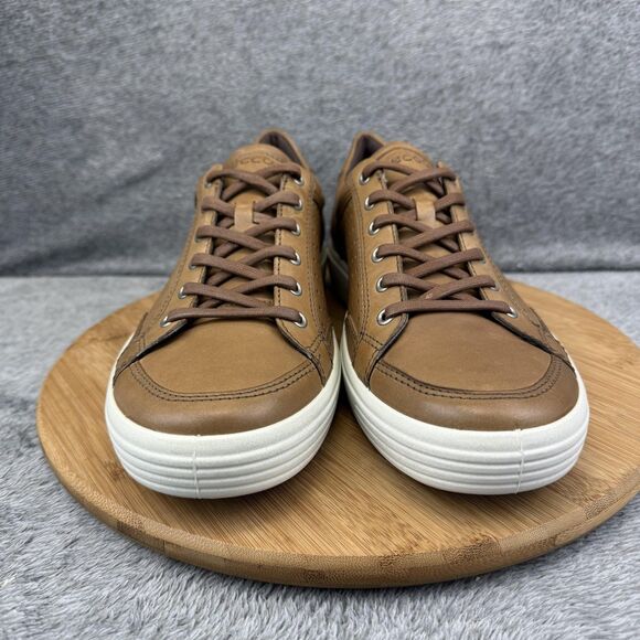 ECCO Shoes Mens Size 11 Brown Leather Low Top Walking Sneakers 430864-02283 main image 9
